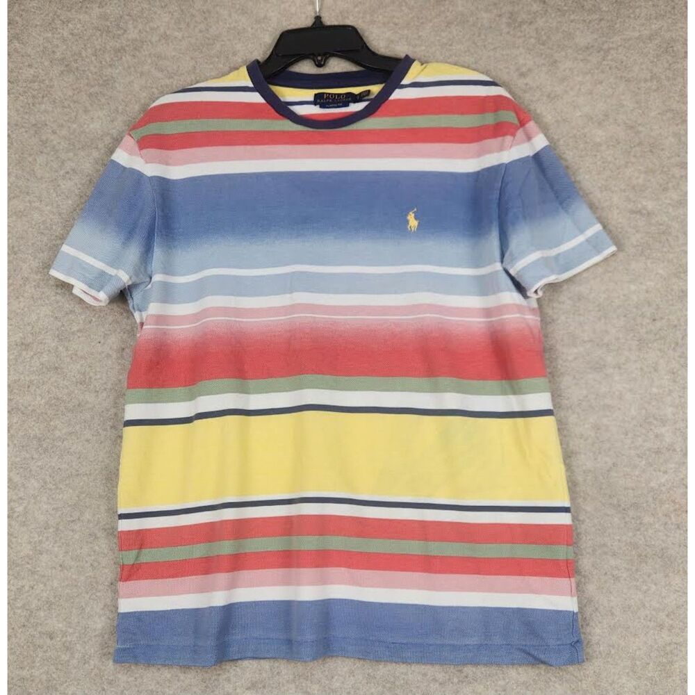 Polo Ralph Lauren Men's Striped Shirt Size Small Preppy Kidcore